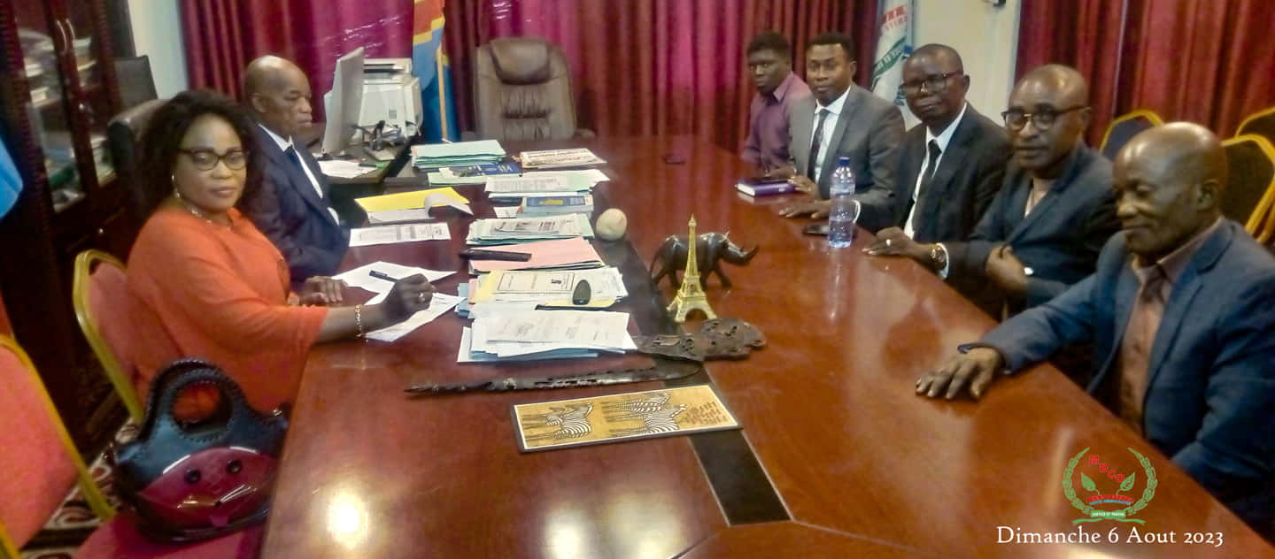 4 mousquetaires du MDCO adoubés par le Président National, l'Honnorable MOKIA MANDEMBO Gabriel.